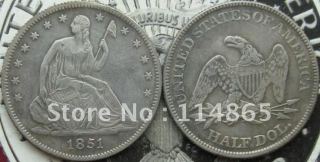 1851 SEATED LIBERTY HALF DOLLAR Copy Coin commemorative coins