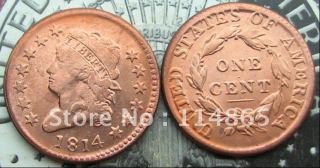 1814 Classic Head Large Cents Copy Coin commemorative coins
