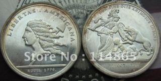1776 LIBERTAS AMERICANA MEDAL UNC Copy Coin commemorative coins
