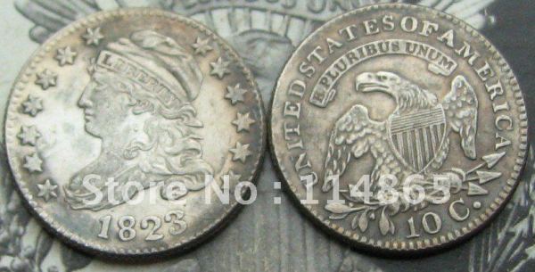 1823 CAPPED BUST DIME COPY FREE SHIPPING