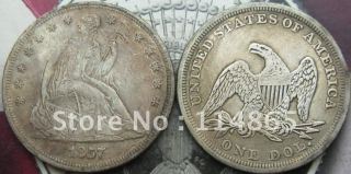 1857 Seated Liberty Silver Dollar Copy Coin commemorative coins