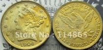 1906 $5 Liberty Head GOLD Half Eagle Copy Coin commemorative coins