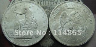1877-S Trade Dollar UNC COIN COPY FREE SHIPPING