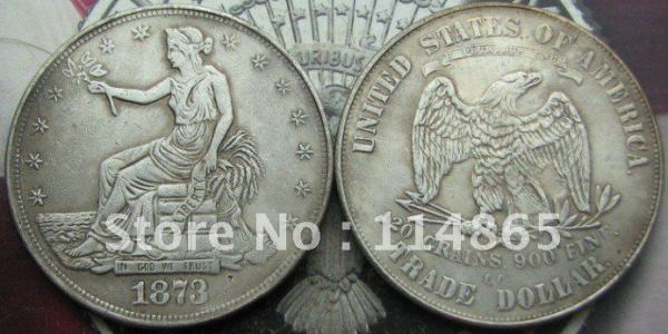 1873-CC Trade Dollar COIN COPY FREE SHIPPING