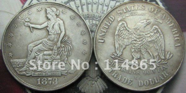 1873-CC Trade Dollar COIN COPY FREE SHIPPING