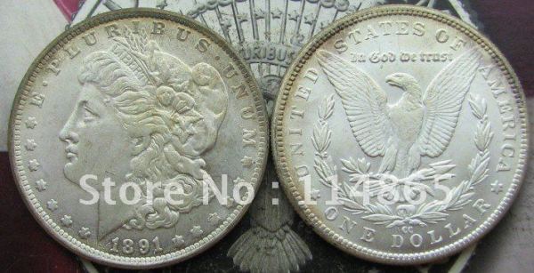 1891-CC Morgan Dollar UNC COIN COPY FREE SHIPPING