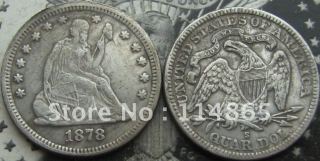 1878-S Seated Liberty Quarter COIN COPY FREE SHIPPING