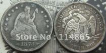 1873-CC Arrows at Date Seated Liberty Quarter COPY FREE SHIPPING