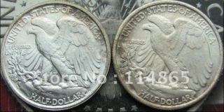 Walking Liberty Half Dollar back UNC Two Face Copy Coin commemorative coins