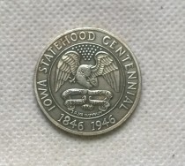 1946 Iowa Centennial Commemorative Half Dollar Copy Coin commemorative coins