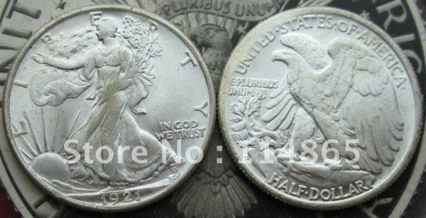 1921-S Walking Liberty Half Dollar UNC COIN COPY FREE SHIPPING