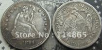 1884 Seated Liberty Quarter COIN COPY FREE SHIPPING
