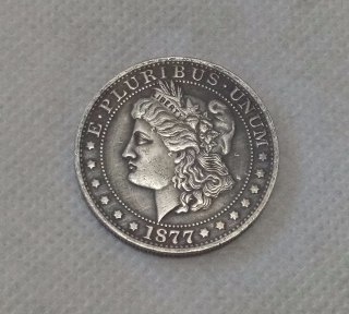 1877 50C Morgan Half Dollar, Judd-1512, Pollock-1676 COPY commemorative coins