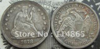 1878-CC Seated Liberty Quarter COPY FREE SHIPPING