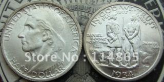 1934  BOONE BICENTENNIAL COMMEMORATIVE HALF DOLLAR UNC