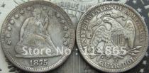 1875-CC Seated Liberty Quarter COPY FREE SHIPPING