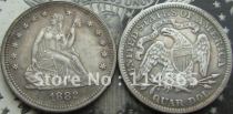 1882 Seated Liberty Quarter COIN COPY FREE SHIPPING