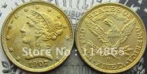 USA 1907-D Five Dollar Gold Half Eagle COPY commemorative coins