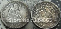 1878 Seated Liberty Quarter COIN COPY FREE SHIPPING