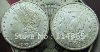 1893-S Morgan Dollar UNC COIN COPY FREE SHIPPING