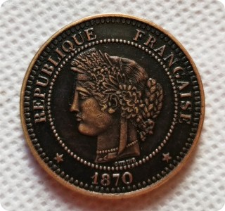 1870 France 10 Centimes copy coins commemorative coins-replica coins