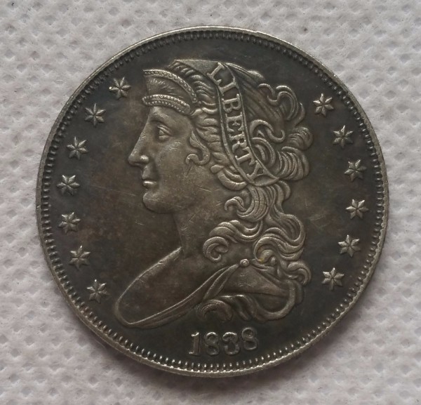 USA 1838 P50C Liberty Facing Left Half Dollar Patterns COPY COIN commemorative coins