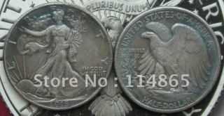 1918-D Walking Liberty Half DollarCOIN COPY FREE SHIPPING