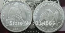 USA 1857 Seated Liberty Dollar UNC COPY FREE SHIPPING