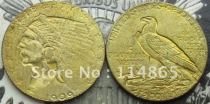 1909 $2 1/2 Indian Head Eagle Gold Coin COPY FREE SHIPPING
