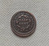 Hobo Nickel Coin 1851 Half Cents COPY commemorative coins