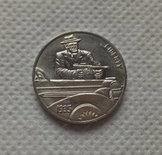 Hobo Nickel Coin_Type #32_1935-S BUFFALO NICKEL Copy Coin