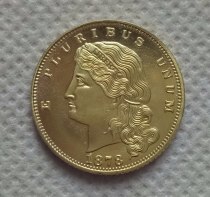 USA 1878 $5 Five Dollar Barber Flowing Hair Patterns COPY COIN commemorative coins