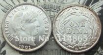 1901-S Barber Liberty Head Dime UNC COPY FREE SHIPPING
