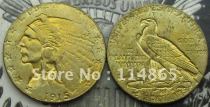 1915 $2 1/2 Indian Head Eagle Gold Coin COPY FREE SHIPPING