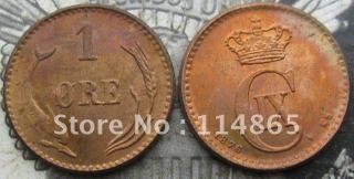 DENMARK 1 ORE 1876  COPY commemorative coins