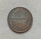1831B FRANCE 5 FRANCS LOUIS PHILIPPE I Copy Coin commemorative coins