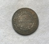 1805 Italy Lucca  Piombino 5 Franchi Silver coins COPY commemorative coins