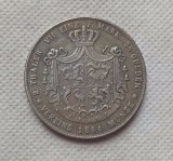 1844-A German states (Reuss-Obergreiz) 2 Thaler 3 1/2 Gulden - Heinrich XX COPY COIN FREE SHIPPING