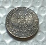 1863-1933 Poland 10 Zlotych Copy Coin commemorative coins