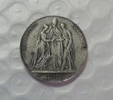 1854 Austria - Habsburg 1 Gulden - Franz Joseph I commemorative coins