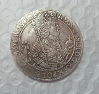 Poland - double THALER 1650 JOAN II CASIMIR Danzig Copy Coin