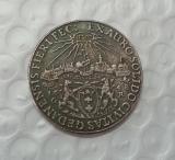 Poland : THALER 1648 Vladislav IV - Danzig - historical coin old RARE Copy Coin