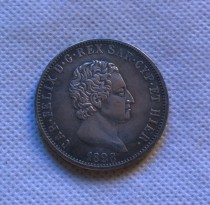 1828 ITALIAN STATES 5 Lire Sardinia Carlo  COPY commemorative coins