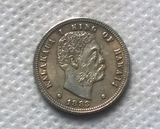1883 12.5C Hawaii 12 1/2 Cents Copy Coin commemorative coins-replica coins medal coins collectibles