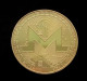Gold/Silver-Plated Monero Coin Commemorative Coin Art Collection Gift Physical Metal Imitation Home Party Decoration