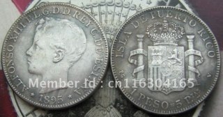 PUERTO RICO 1895 1 PESO COPY commemorative coins