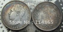 PORTUGAL 1866 200 Reis COIN COPY FREE SHIPPING