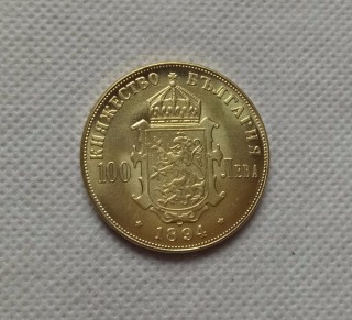 1894 Bulgaria: Alexander I  100 Leva gold Copy Coin commemorative coins