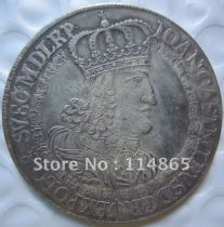 Poland : TALAR - JOAN CASIMIR - 1652 Poznan COPY commemorative coins