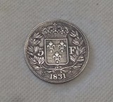 1831 France Henri V 5 Francs Copy Coin commemorative coins